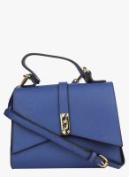 Alvaro Castagnino Blue Polyurethane (Pu) Sling Bag