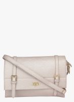 Alvaro Castagnino Off White Polyurethane (Pu) Sling Bag