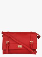 Alvaro Castagnino Red Polyurethane (Pu) Sling Bag