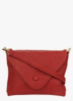 Alvaro Castagnino Red Polyurethane (Pu) Sling Bag