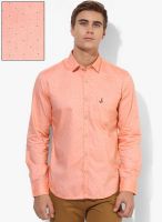 Bay Island Pink Printed Regular Fit Casual Shirt