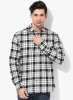 Burton Black Checked Regular Fit Casual Shirt