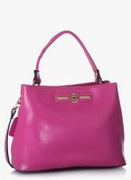 Ebano Pink Leather Handbag