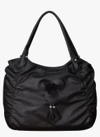 FOSTELO Black Polyurethane (Pu) Handbag