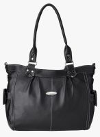 FOSTELO Black Polyurethane (Pu) Handbag