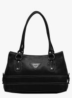 FOSTELO Black Polyurethane (Pu) Handbag