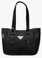 FOSTELO Black Polyurethane (Pu) Handbag