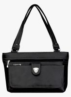 FOSTELO Black Polyurethane (Pu) Handbag