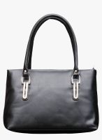 FOSTELO Black Polyurethane (Pu) Handbag