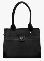 FOSTELO Black Polyurethane (Pu) Handbag