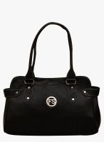 FOSTELO Black Polyurethane (Pu) Handbag