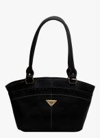 FOSTELO Black Polyurethane (Pu) Handbag