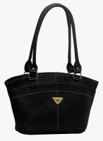 FOSTELO Black Polyurethane (Pu) Handbag