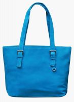 FOSTELO Blue Polyurethane (Pu) Handbag