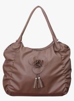 FOSTELO Brown Polyurethane (Pu) Handbag