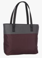 FOSTELO Grey/Maroon Polyurethane (Pu) Handbag