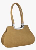 FOSTELO Khaki Polyurethane (Pu) Handbag