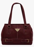 FOSTELO Maroon Polyurethane (Pu) Handbag