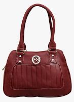 FOSTELO Maroon Polyurethane (Pu) Handbag