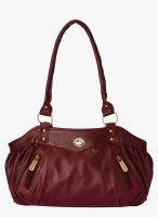 FOSTELO Maroon Polyurethane (Pu) Handbag