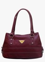 FOSTELO Maroon Polyurethane (Pu) Handbag