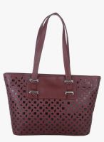 FOSTELO Maroon Polyurethane (Pu) Handbag