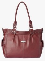 FOSTELO Maroon Polyurethane (Pu) Handbag