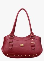 FOSTELO Maroon Polyurethane (Pu) Handbag