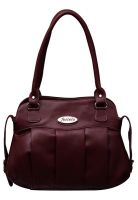 FOSTELO Maroon Pu Handbag