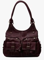 FOSTELO Maroon Pu Handbag