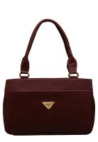 FOSTELO Maroon Pu Handbag