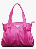 FOSTELO Pink Polyurethane (Pu) Handbag