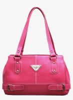 FOSTELO Pink Polyurethane (Pu) Handbag