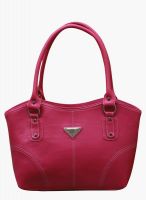 FOSTELO Pink Polyurethane (Pu) Handbag