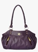 FOSTELO Purple Polyurethane (Pu) Handbag