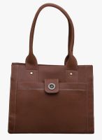 FOSTELO Tan Polyurethane (Pu) Handbag