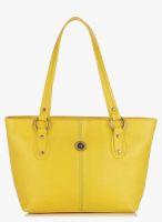 FOSTELO Yellow Polyurethane (Pu) Handbag