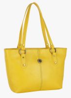 FOSTELO Yellow Polyurethane (Pu) Handbag