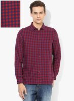 Fame Forever By Lifestyle Red Printed Casual Shirt