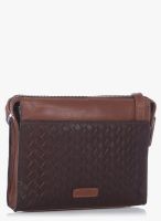 Hidesign Marty W2 Brown/Tan Leather Sling Bag