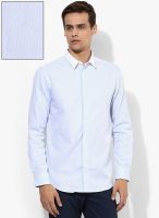 Jack & Jones Blue Solid Slim Fit Casual Shirt