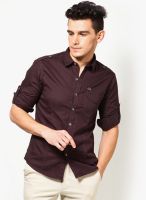 John Players Brown Casual Shirt