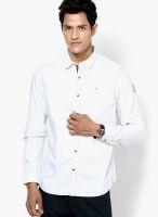 John Players White Casual Shirt