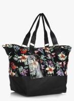 Madden Girl Black Floral Handbag