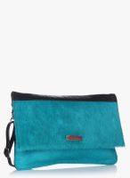 Massimo Italiano Turquoise Leather Sling Bag