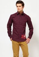 Miller & Schweizer Wine Casual Shirts