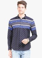 Orange Valley Multicoloured Printed Slim Fit Casual Shirt
