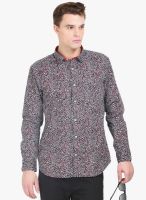 Orange Valley Multicoloured Printed Slim Fit Casual Shirt