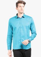 Orange Valley Purple Solid Slim Fit Casual Shirt