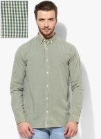 Selected Yellow Checked Slim Fit Casual Shirt